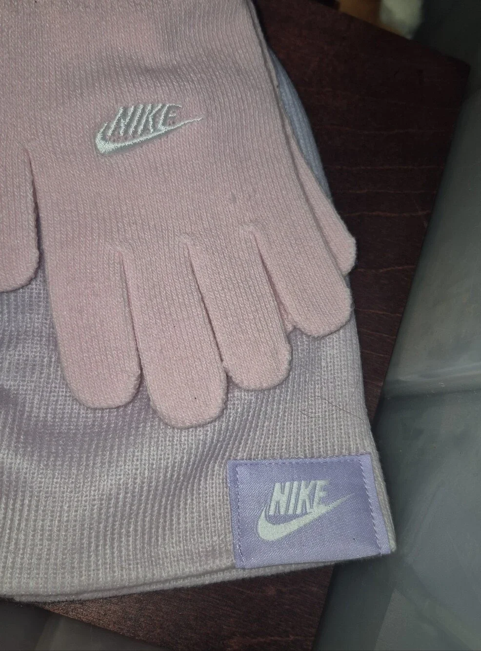 Girls 2pc Hat & Gloves Set Nike